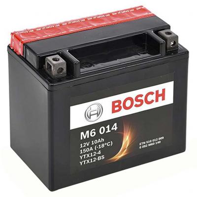 Bosch M6 AGM 0092M60140 motorakkumultor, YTX12-4, YTX12-BS, 12V, 10AH,  150A, B+ Motoros termkek alkatrsz vsrls, rak